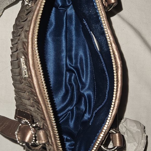 Coach Metallic Brown Shoulder Bag - Picture 7 of 9